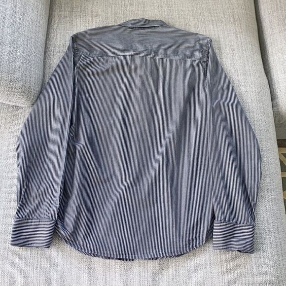 Levi’s‎ Pinstriped Men’s Grey and White Button Down - Picture 9 of 9